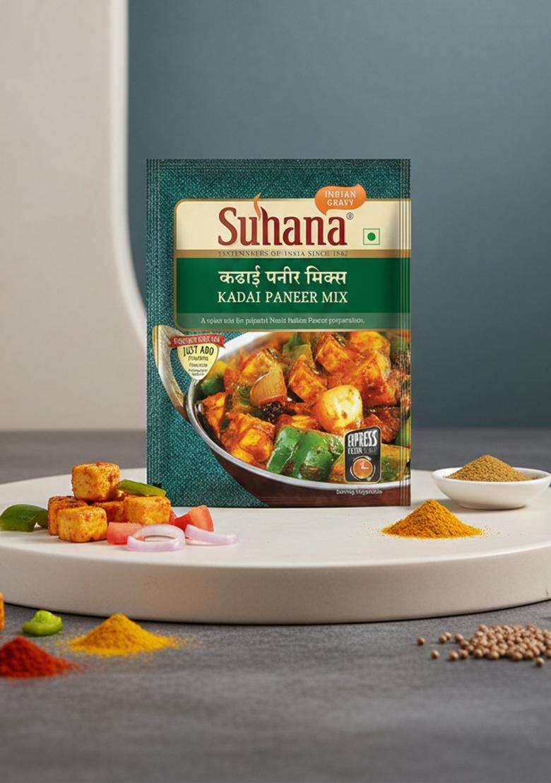Suhana Kadai Paneer Spice Mix 350G (50G X 7) - Indya