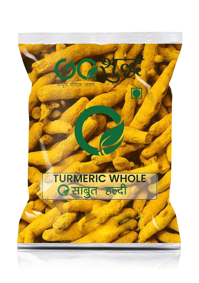 Goshudh Turmeric Whole (Haldi Sabut)|500 Gm Packing| Cooking Masala/Spices| Adds Amazing Flavour| No Color Or Preservatives Added| Kitchen Must Haves - Indya