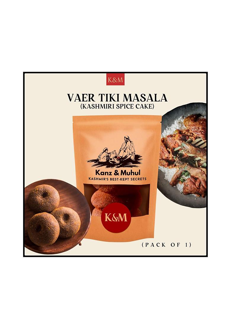 Kanz & Muhul Traditional Kashmiri Masala Tikki 80 Gm, Vaaer Ready To Use Tadka Garam