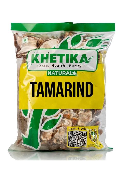 Khetika Naturale Tamrind 500 Grams | Whole Imli 100% Seedless Rich In Antioxidants Hygienically Sealed