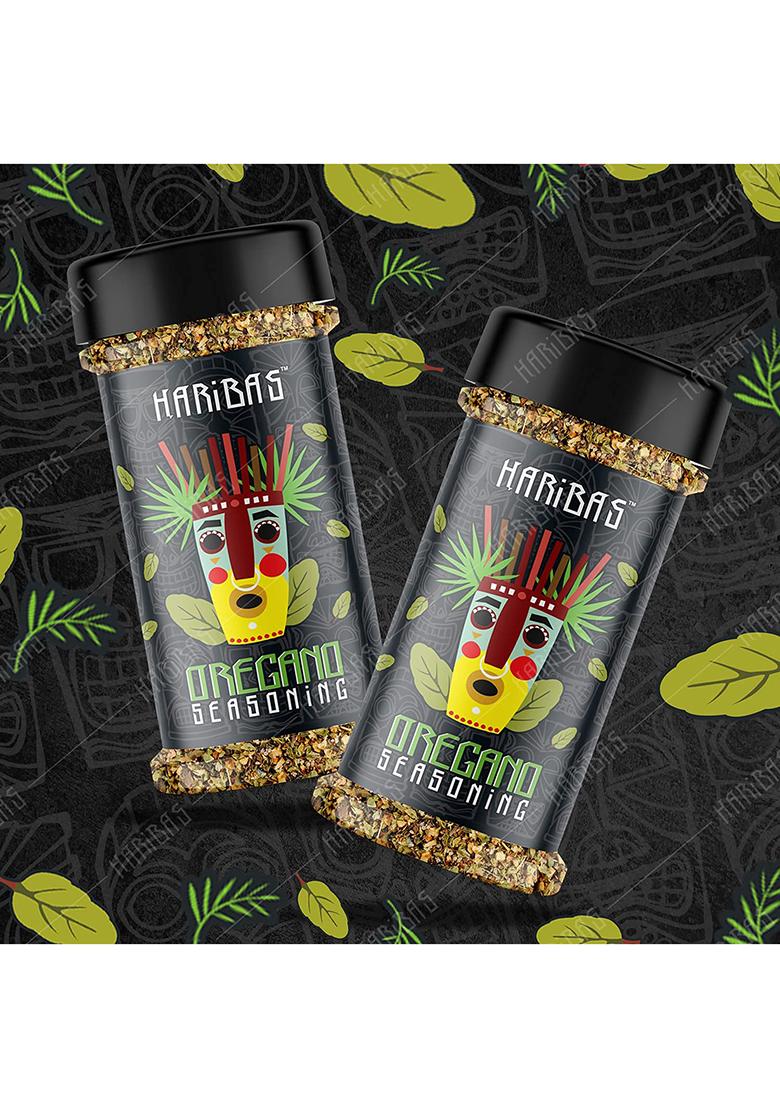 Haribas Dry Oregano Flakes Seasonings 100Grms, Aromatic Spicy Dried Pizza Pasta Seasoning