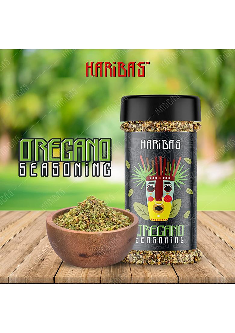 Haribas Dry Oregano Flakes Seasonings 100Grms, Aromatic Spicy Dried Pizza Pasta Seasoning