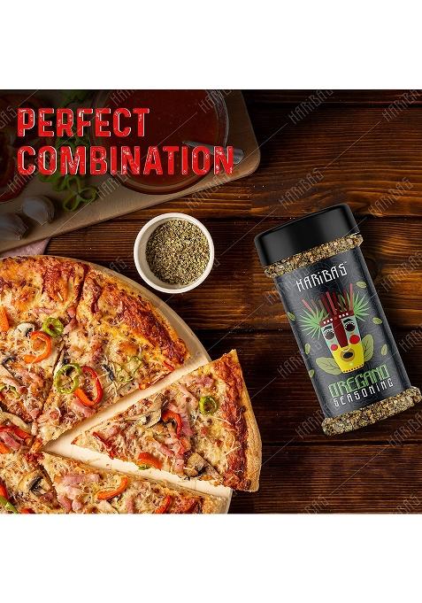 Haribas Dry Oregano Flakes Seasonings 100Grms, Aromatic Spicy Dried Pizza Pasta Seasoning