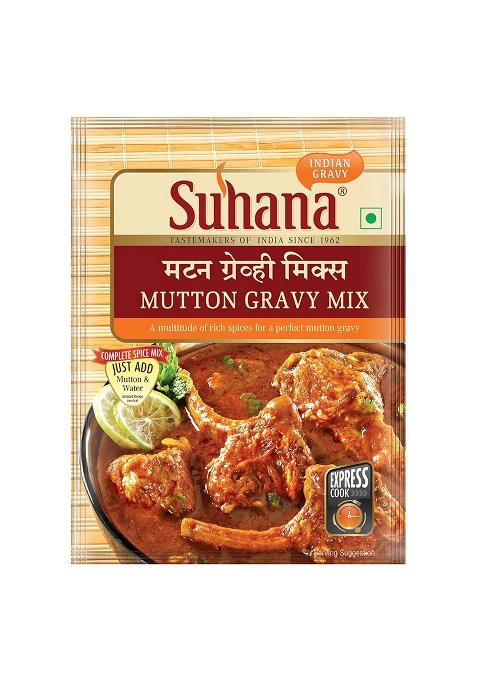 Suhana Mutton Gravy Spice Mix 80G Pouch - Pack Of 3