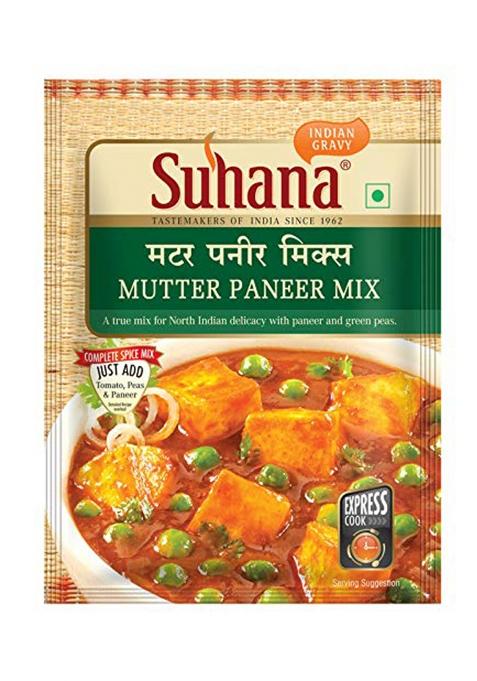 Suhana Mutter Paneer Spice Mix 50G Pouch - Pack Of 6