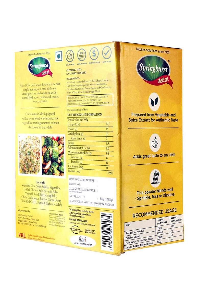 Fodd Service India Food Chef"S Art Springburst Aromatic Mix -500 G - Indya