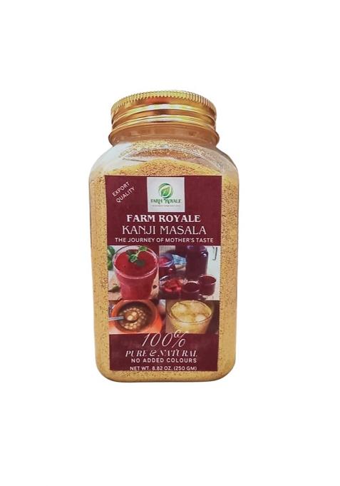 Farm Royale Kanji Masala 250G - Premium Export Quality For Carrot And Vada Kanji, 100% Pure, Natural, Handmade By Women Workers.