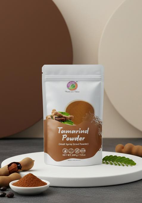 Saipro Nature Our Future Tamarind Powder Dry (Emali Powder) 200 G, Seedles Free Flowing Ready To Use For Paste Popz Imli Pop Jaggery Tangy Emali Candy, Lollipop, Digestive Chutney| Pulp| Chaat| Sauce, 100% Clean Fresh, All Natural, No Preservatives, Sugar