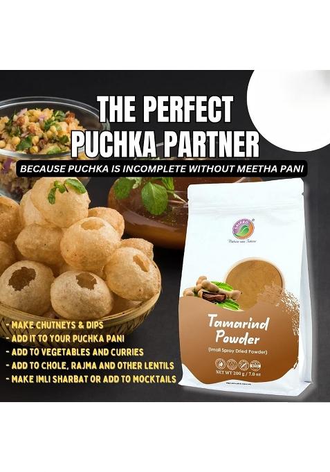 Saipro Nature Our Future Tamarind Powder Dry (Emali Powder) 200 G, Seedles Free Flowing Ready To Use For Paste Popz Imli Pop Jaggery Tangy Emali Candy, Lollipop, Digestive Chutney| Pulp| Chaat| Sauce, 100% Clean Fresh, All Natural, No Preservatives, Sugar