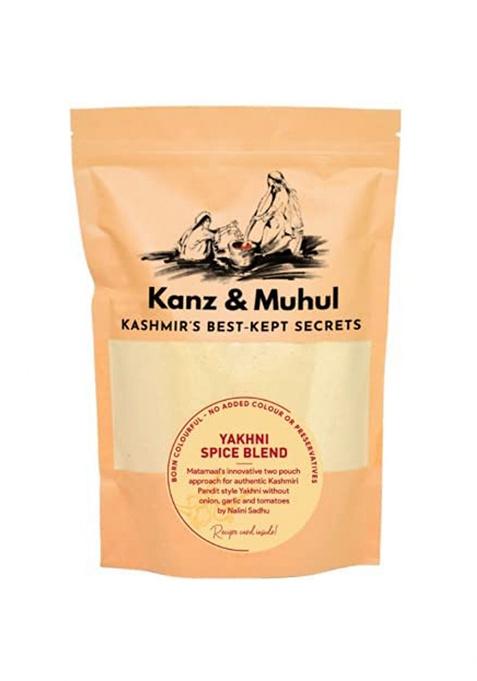 Kanz & Muhul Easy To Cook Kashmiri Yakhni Pulao Masala Spice Curry Mix (80 Gm), Ready Exotic Blend, Delicious, Flavourful Aromatic Chicken / Mutton Fir 1 Kg Use