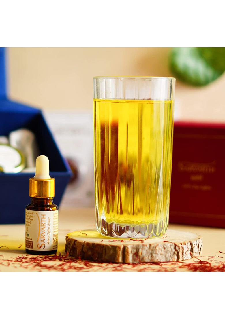 Sarvarth Finest A++ Grade 100% Pure Natural Saffron/Kesar Extract For Food/Cuisine Skin Care And Improved Health | Liquid Kesar Pooja & Gifting (5 Gram)