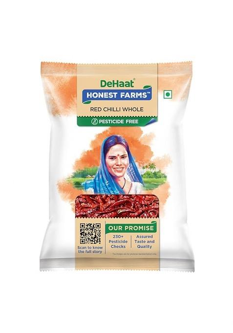 Dehaat Honest Farms Pesticide Free Red Chilli Whole 100 Gm.