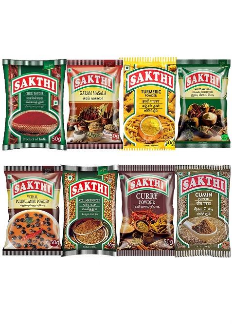 Sakthi Masala Veg Combo Pack- Pack Of 8 Different Varieties