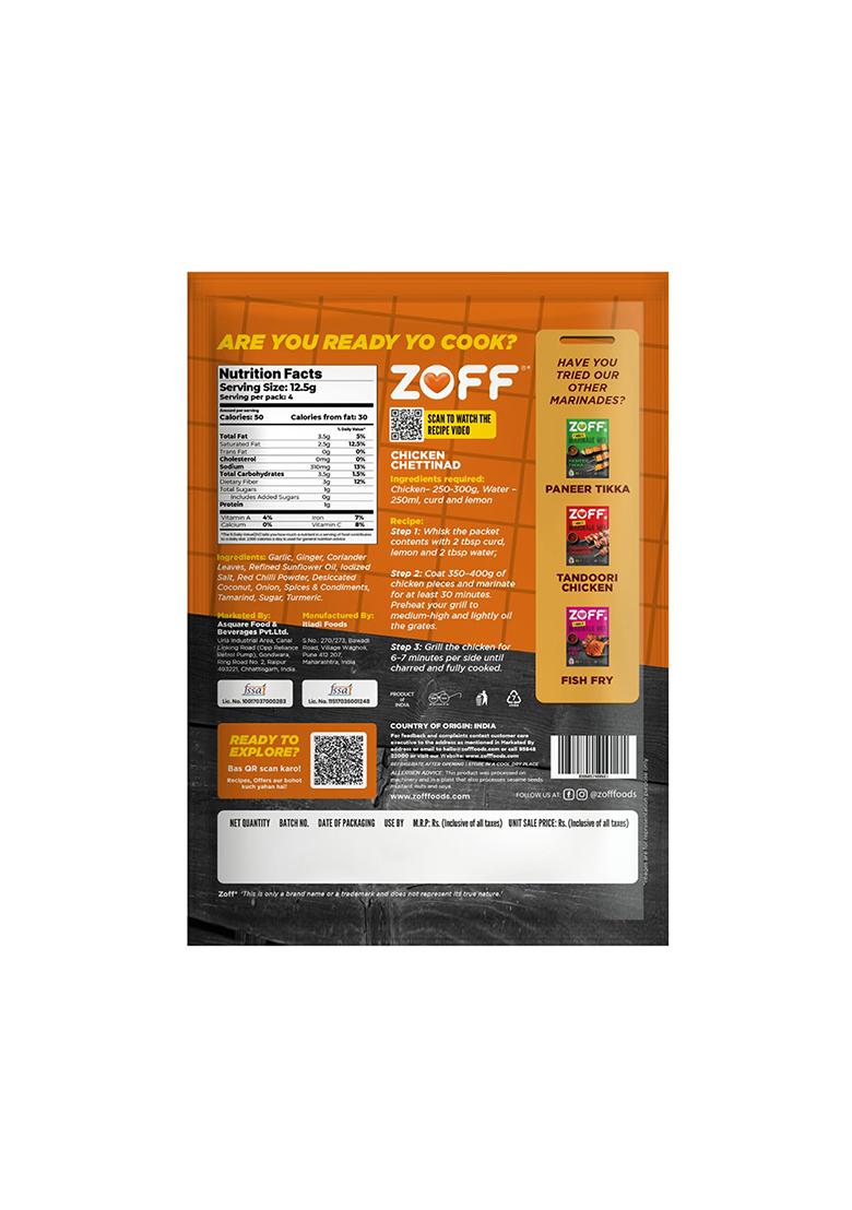 Zoff Chettinad Chicken Masala Marinade Mix