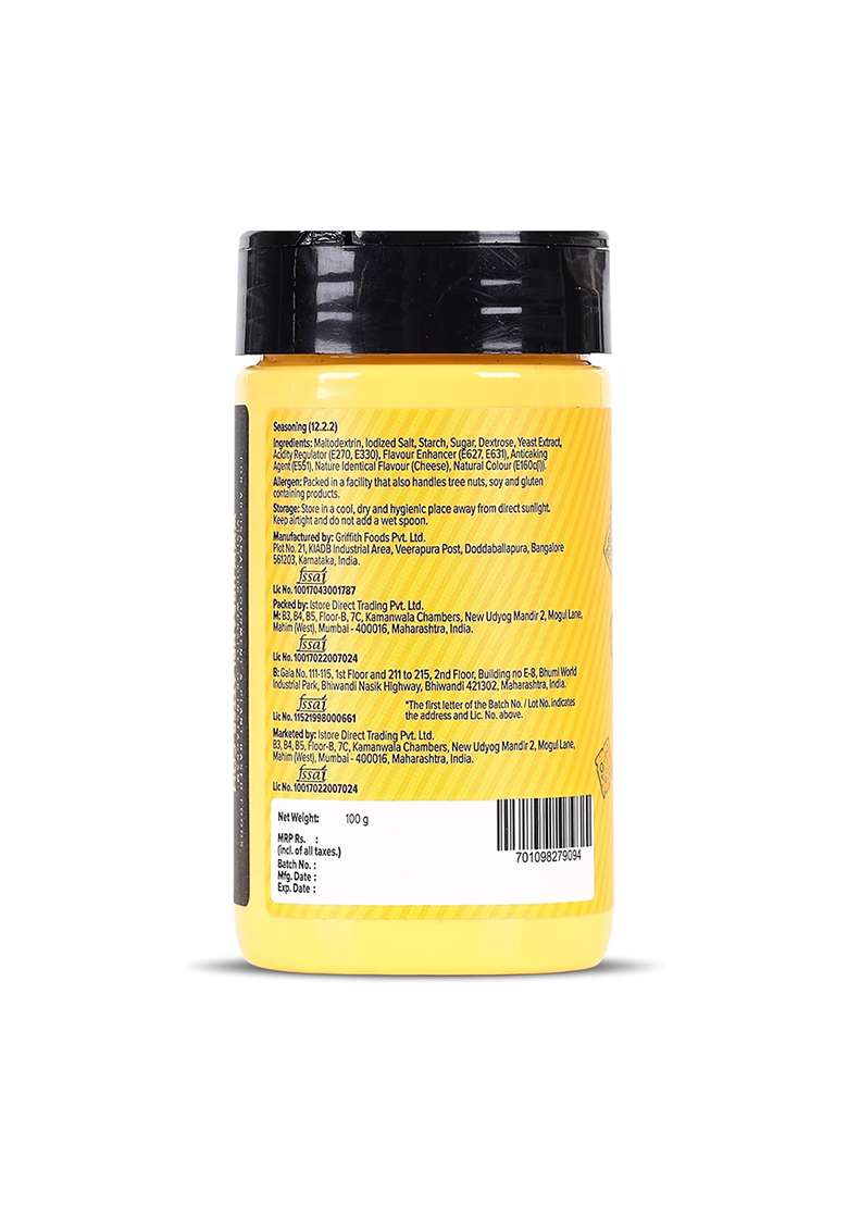 Urban Platter Cheddar Cheese Style Seasoning, 100G (Perfectly Plant-Based | Ideal For Pop Corn, Fries, Pasta, And More) - Indya