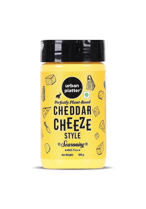 Urban Platter Cheddar Cheese Style Seasoning, 100G (Perfectly Plant-Based | Ideal For Pop Corn, Fries, Pasta, And More)