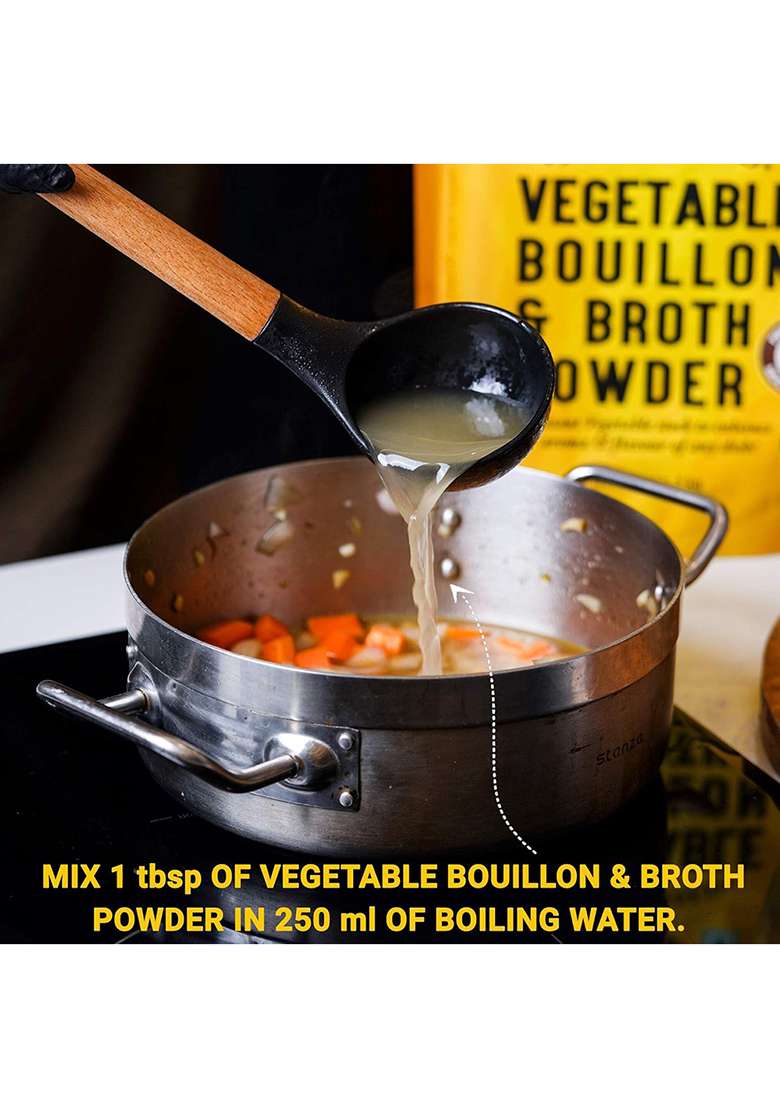 Urban Platter Vegetable Bouillon & Broth Powder, 1Kg (Plant-Based | Instant Stock Msg-Free Umami-Rich) - Indya