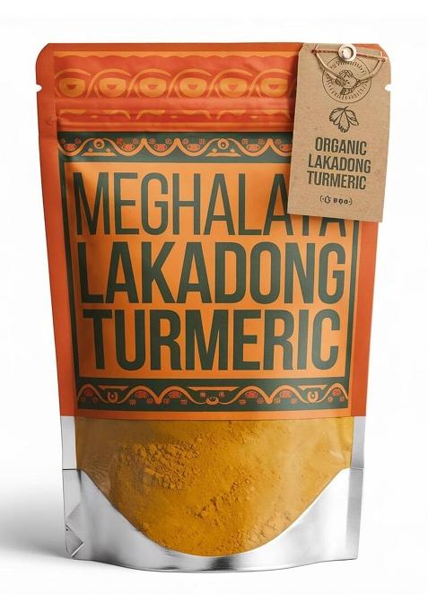 Sampige Lakadong Turmeric Powder - 250Gm | Organic & 9 To 12% High Curcumin Certified Sourced From Jaintia Hills, Meghalaya| Certificated Attached