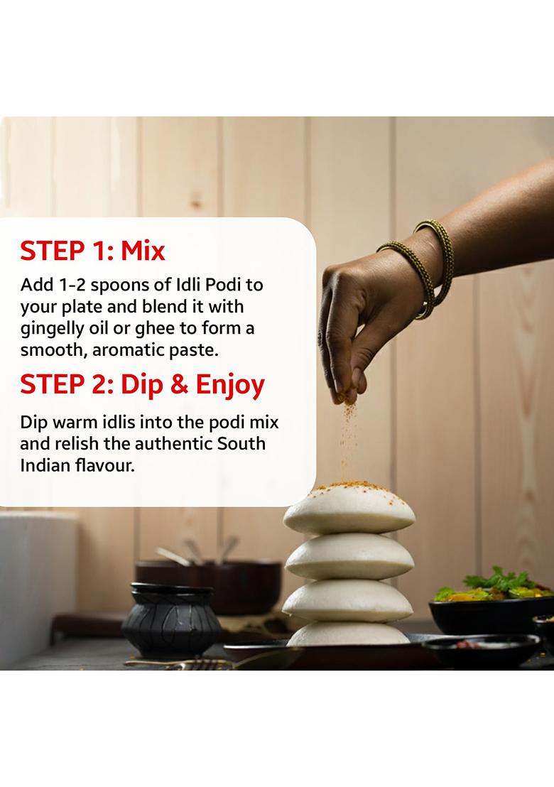 Murugan Idli Podi Pack Of 2 (200G + 200G) | Authentic South Indian Spiced Powder For Idli, Dosa Ideal Breakfast, Snacks, And Cooking Traditional Flavor & Rich Taste