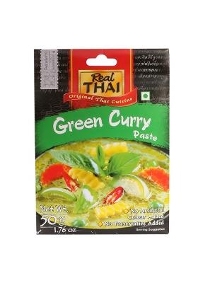 Real Thai Original Cuisine Green Curry Paste, 1.76 Oz 50 G
