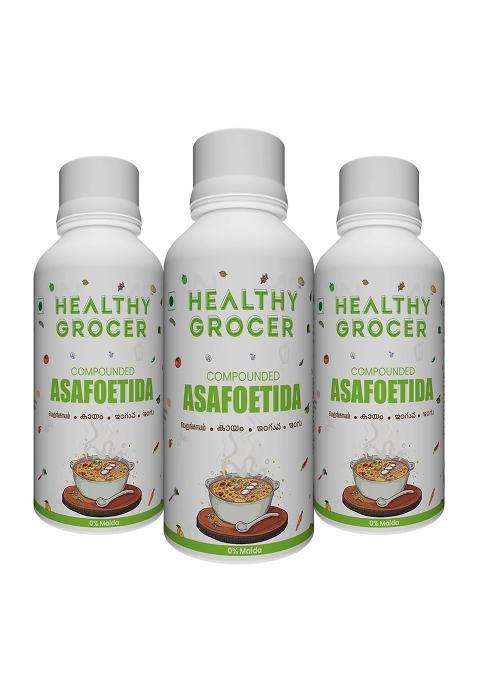 Healthy Grocer Premium Hing Powder Strong Flavor & Aroma (Pack Of 3, 25Gms Each)