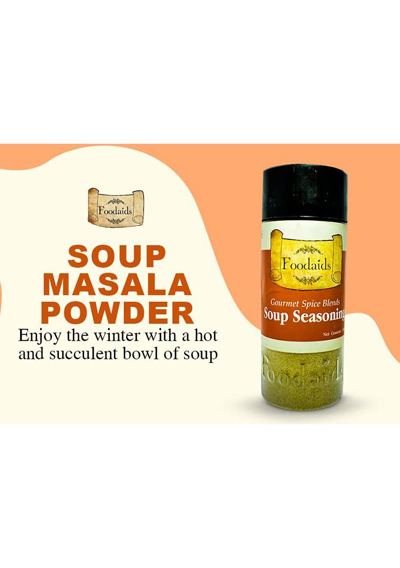 Foodaids Soup Masala/Seasoning Powder 100Gm |Sprinkle On Soups | Aromatic Flavour