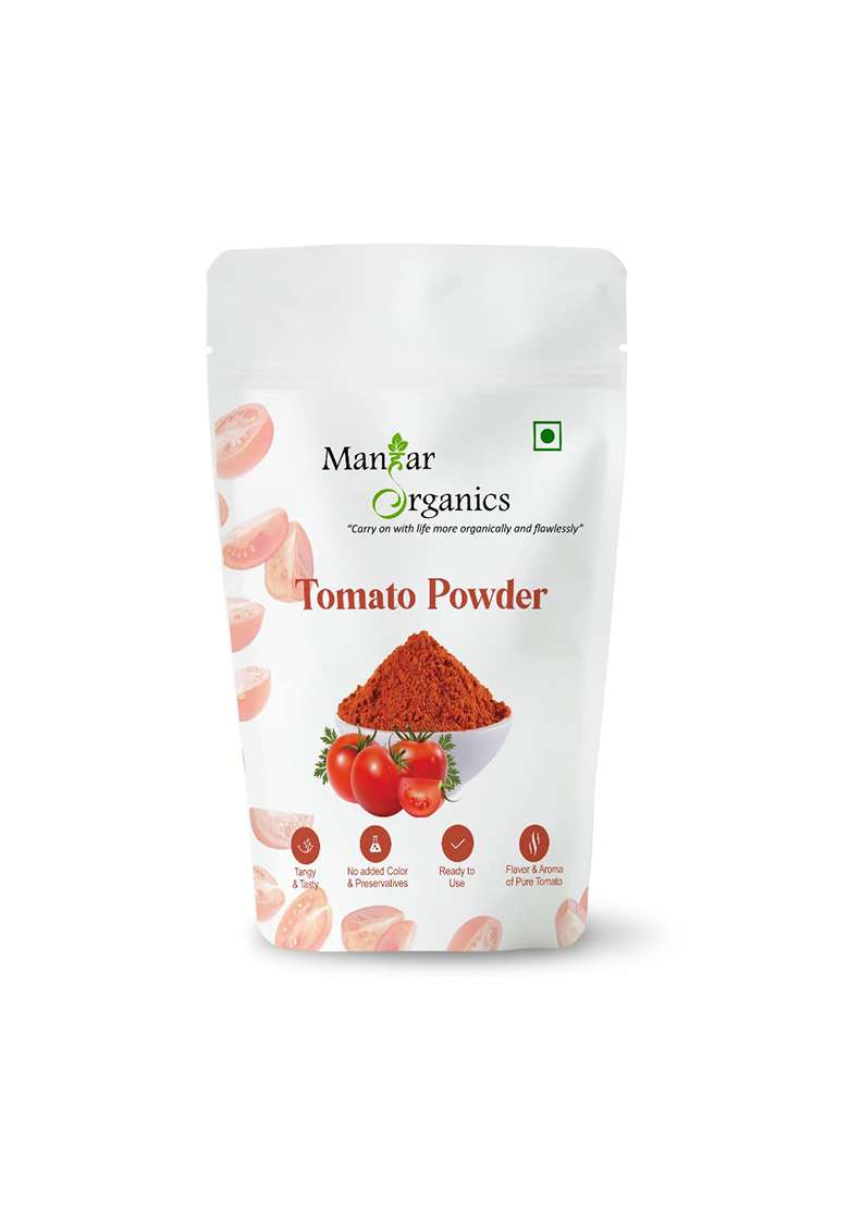 Manhar Organics Dehydrated Tomato Powder 1Kg | Dry Tamatar Ready To Use Tangy, Spray-Dried & Delicious - Indya