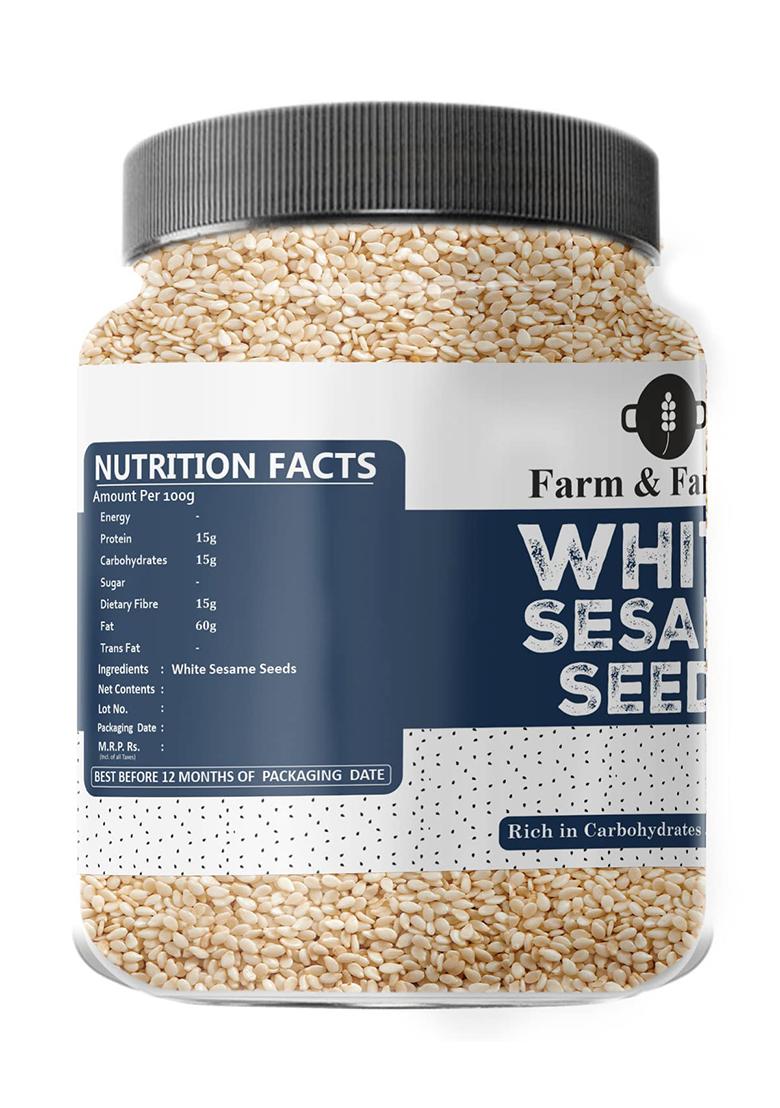 Farm & Farmers Organic White Sesame Seeds
