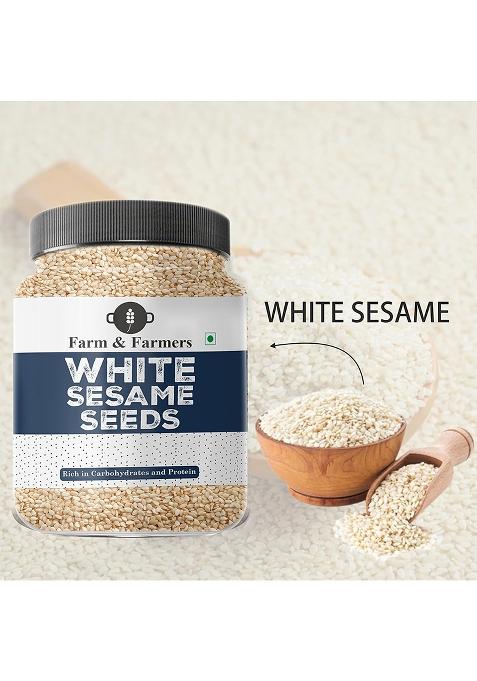 Farm & Farmers Organic White Sesame Seeds