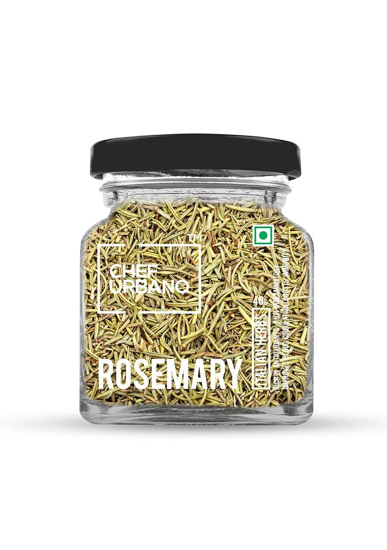 Chef Urbano Rosemary 40 G | 100% Natural For Cooking Seasoning Pasta Soups Salad Chicken Herbs Bread Tea Premium And Spices Dried Leaves