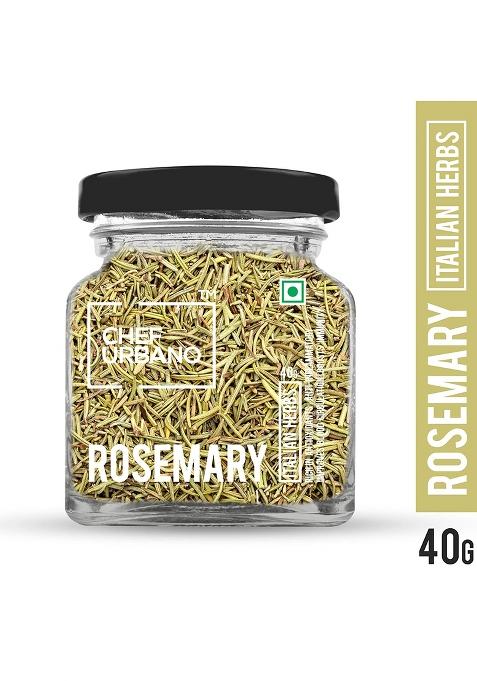 Chef Urbano Rosemary 40 G | 100% Natural For Cooking Seasoning Pasta Soups Salad Chicken Herbs Bread Tea Premium And Spices Dried Leaves