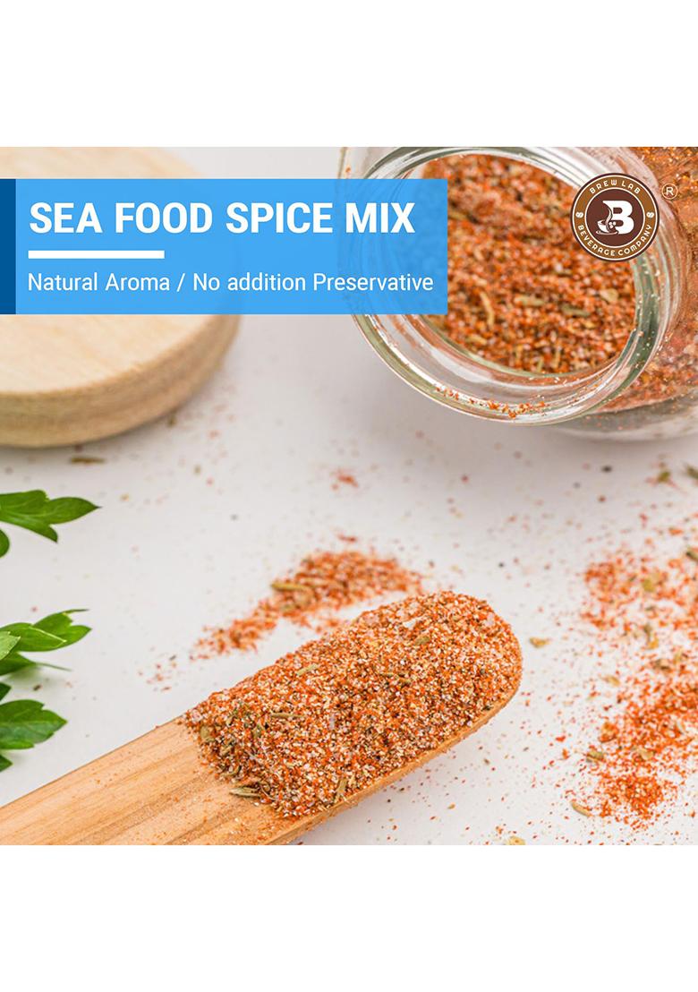 Brew Lab Rich & Spicy Sea Food Spice Blend | For Prawns, Crabs, Shrimp Seashell (100 G)