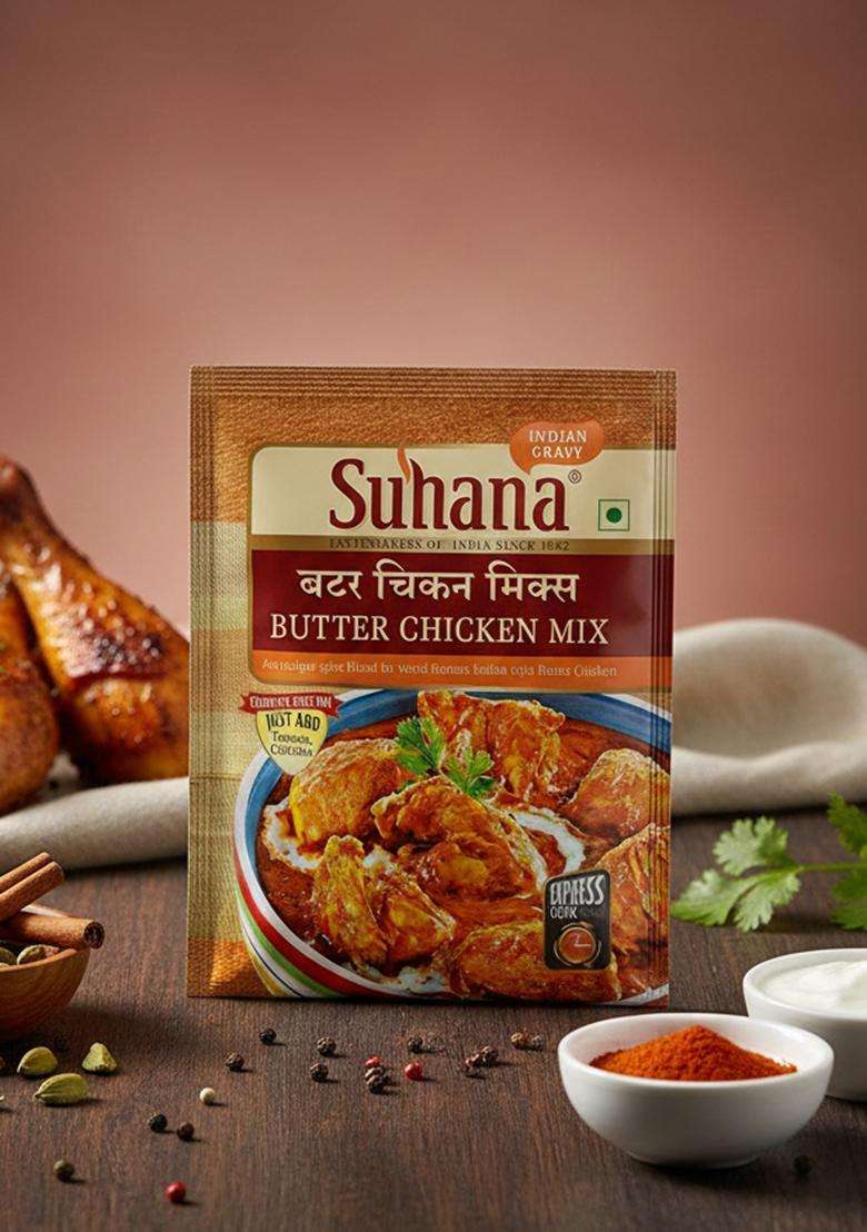 Suhana Butter Chicken Spice Mix 50G - Pack Of 4 - Indya