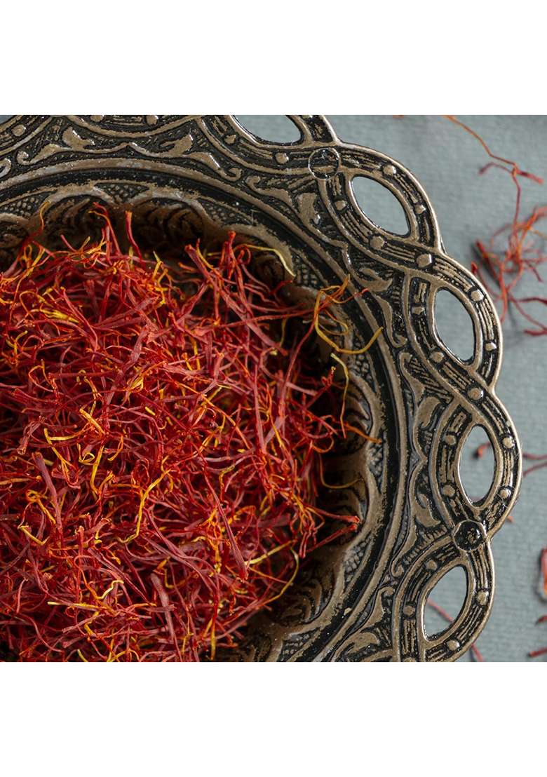 Eurohaus Carousel Saffron Original - 2 Gram Pure Kashmiri Mongra Kesar Organic For Cooking & Pooja| Grade A+ With Rich Aroma Flavor - Indya