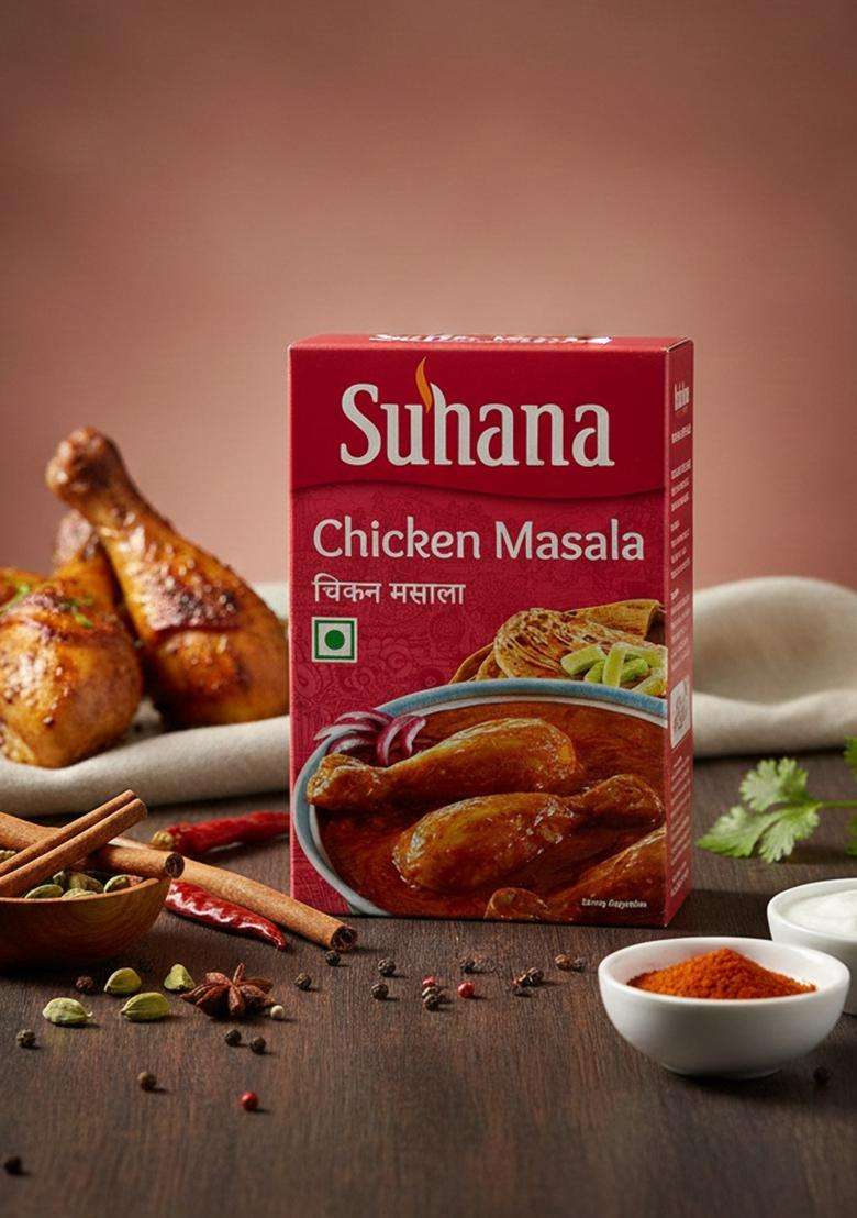 Suhana Chicken Masala 50G Box - Pack Of 4 - Indya