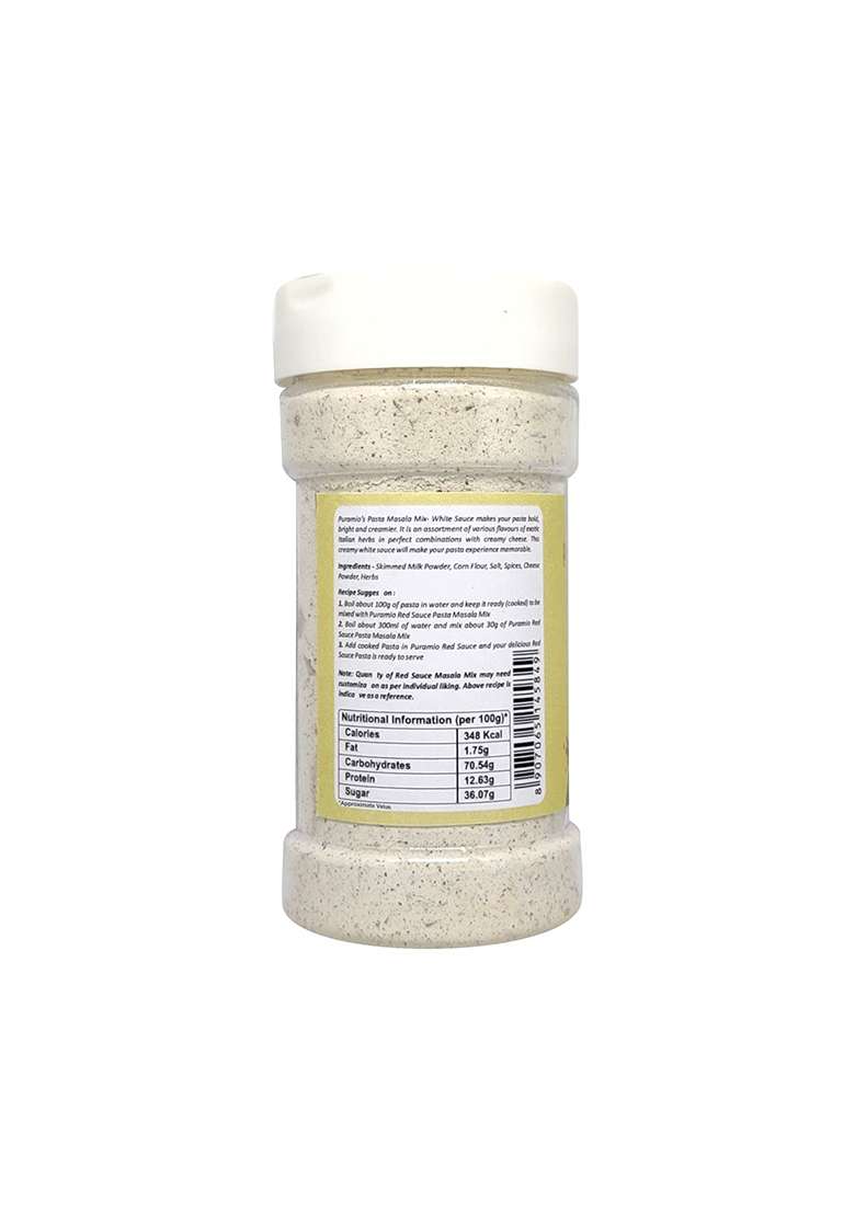 Puramio Pasta Masala Mix (Powder)- (White Sauce, 100G) - Indya