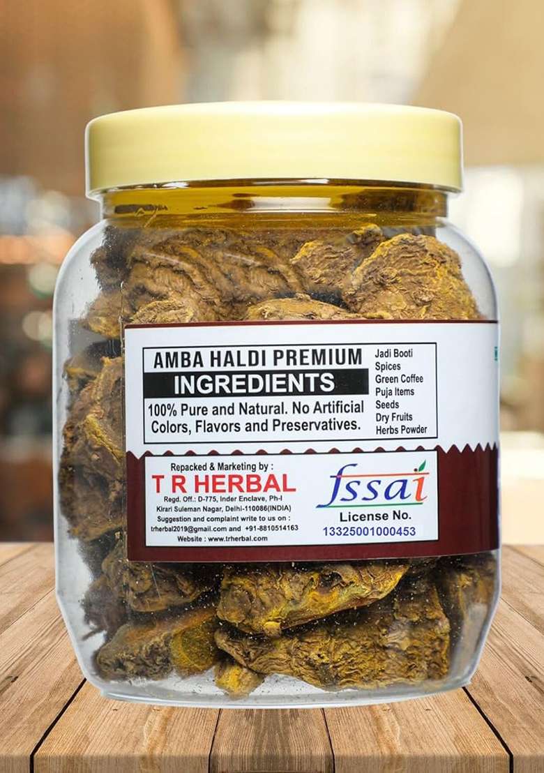 Trh Amba Haldi - Jangli Curcuma Aromatica Wild Turmeric Whole (200 Gm, Organic Whole) - Indya