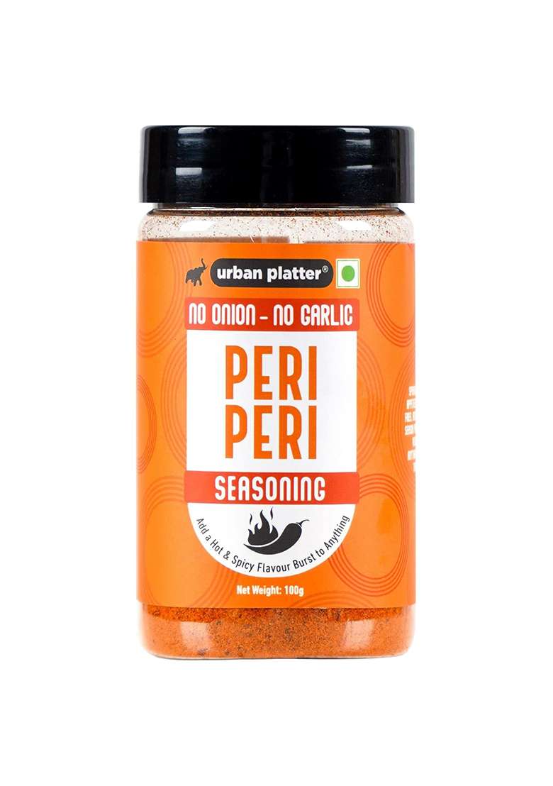 Urban Platter Jain Peri Seasoning, 100G (Signature African-Style Spice Blend | Onion & Garlic- Free Great For Fries, Popcorn, Makhanas Marinades) - Indya