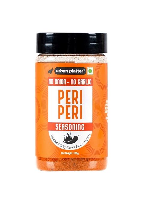 Urban Platter Jain Peri Seasoning, 100G (Signature African-Style Spice Blend | Onion & Garlic- Free Great For Fries, Popcorn, Makhanas Marinades)