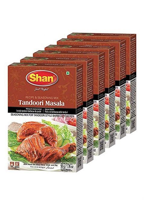 Shan Tandoori Masala, 6 Pack, X 50 G