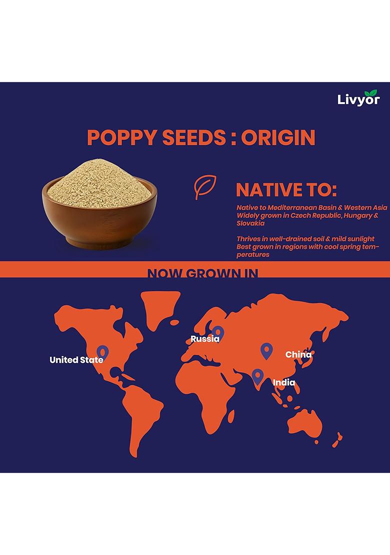 Livyor Natural White Poppy Seeds (Posto)
