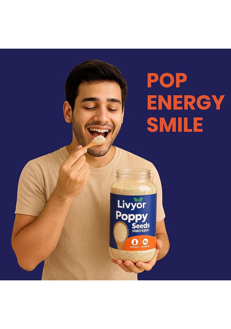 Livyor Natural White Poppy Seeds (Posto)