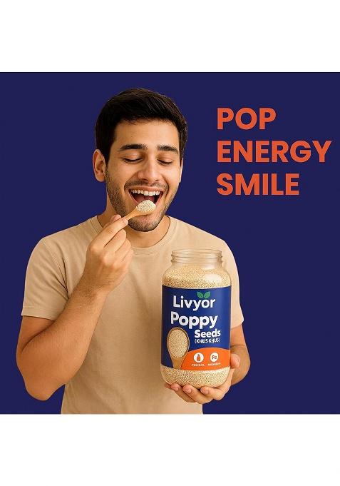 Livyor Natural White Poppy Seeds (Posto)