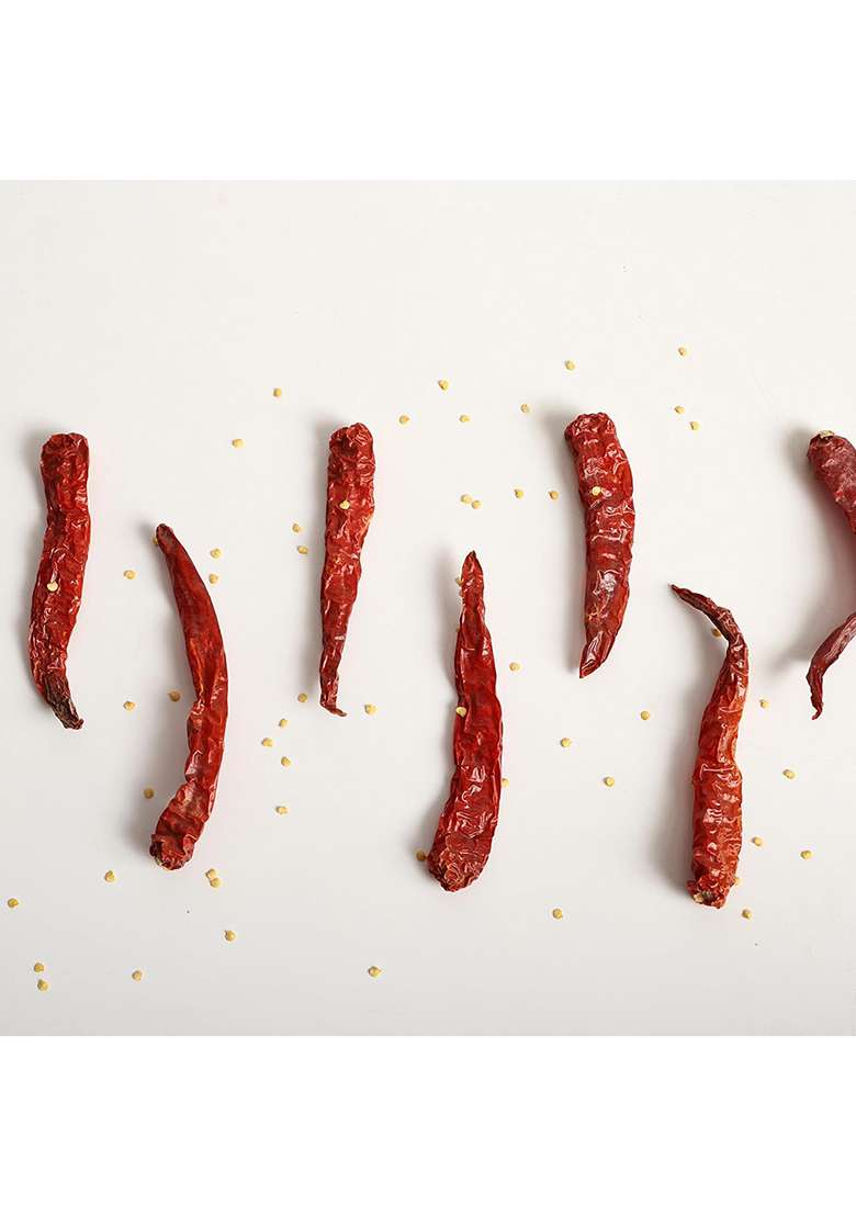 Shirish Masala Whole Mathania Red Chilli (Lal Mirch)(Stemless) 1 Kg,Sortex Clean, 70 Years Of Trust - Indya