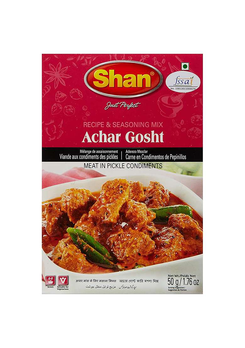 Shan Achar Gosht Masala, 1.76 Oz 50 G, 3 Pack - Indya