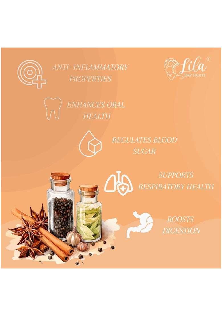 Ldf 5 Spices Combo (50 Grams X 5) Black Pepper, Cardamom, Green Cloves & Cinnamon Sticks | Traditional Indian Whole Spice Pack Khada Masala Perfect For Gifting - Indya