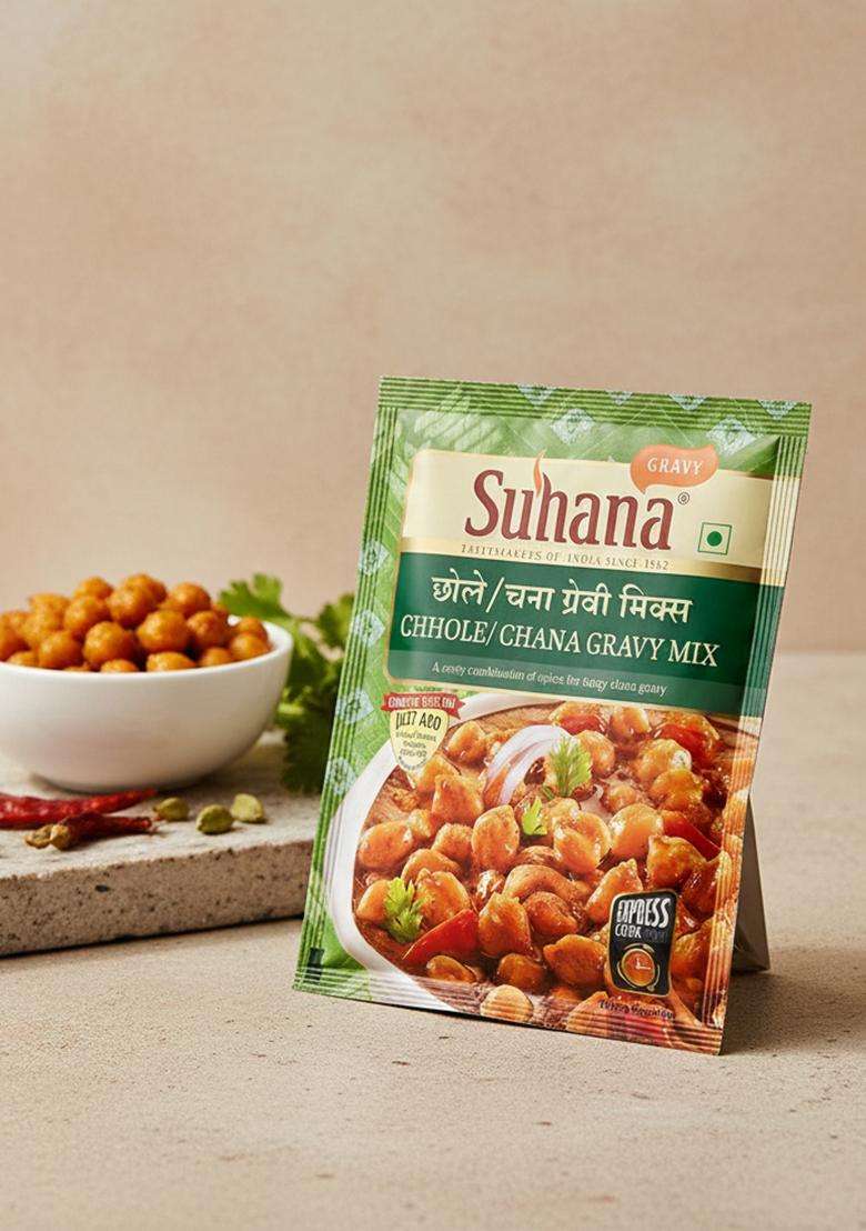 Suhana Chhole Chana Spice Mix 50G - Pack Of 3 - Indya