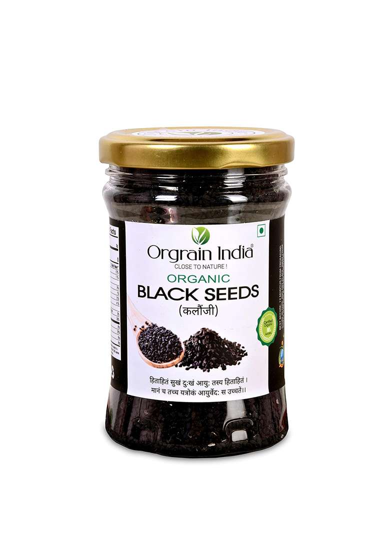 Orgrain India Organic Raw Black Seeds 150G | Nigella Kalonji For Weight Loss - Indya