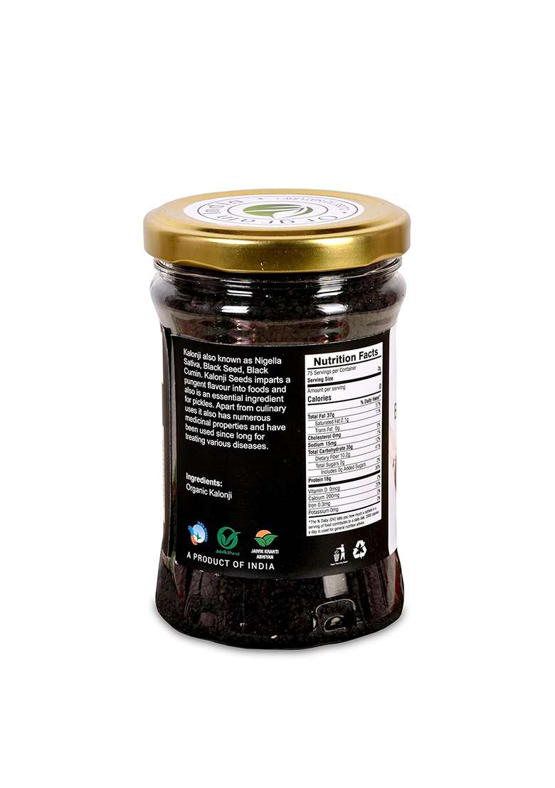 Orgrain India Organic Raw Black Seeds 150G | Nigella Kalonji For Weight Loss - Indya