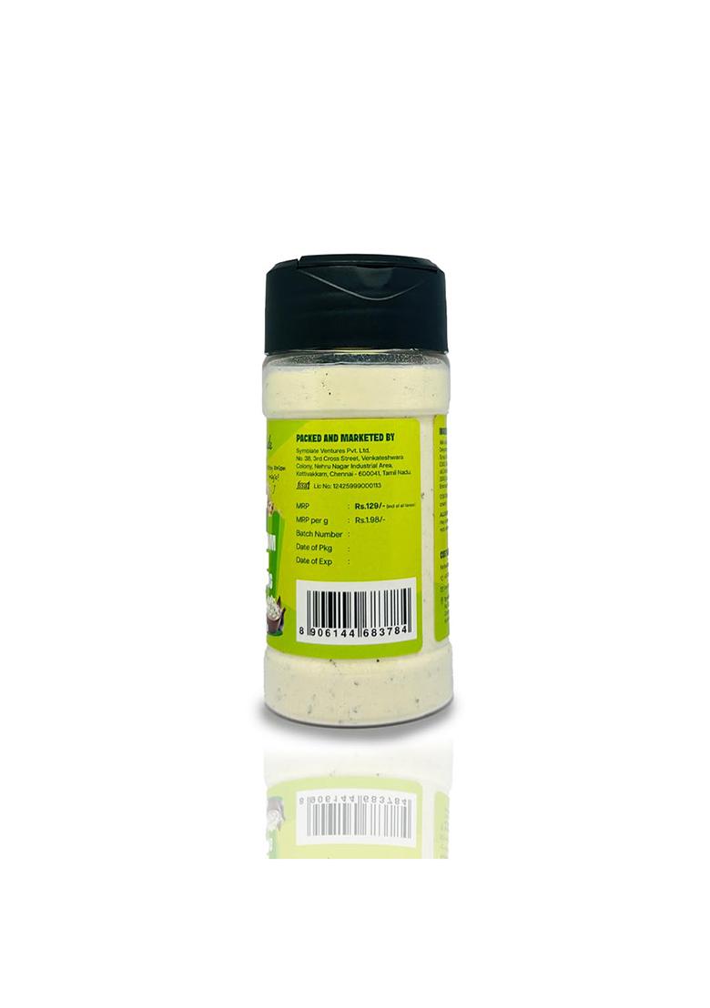 The Select Aisle Sour Cream Onion Seasoning 65G | Perfect For Popcorn, Fries, Chips, Nachos, Pasta & Snacks Tangy Savory Flavor Ready-To-Sprinkle Vegetarian No Artificial Additives